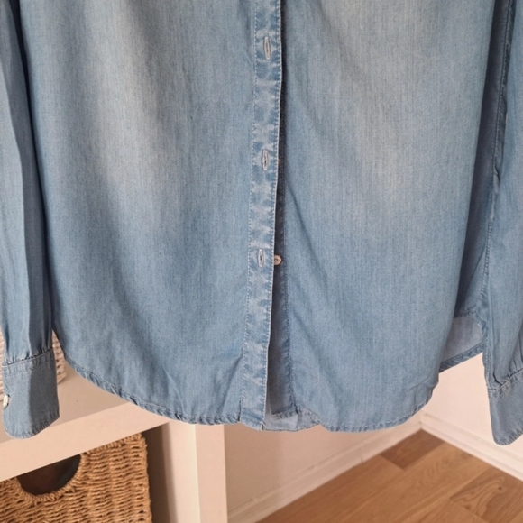 Superdry Size M Womens Button Up Long Sleeve Denim Shirt Collared. - Picture 3 of 11